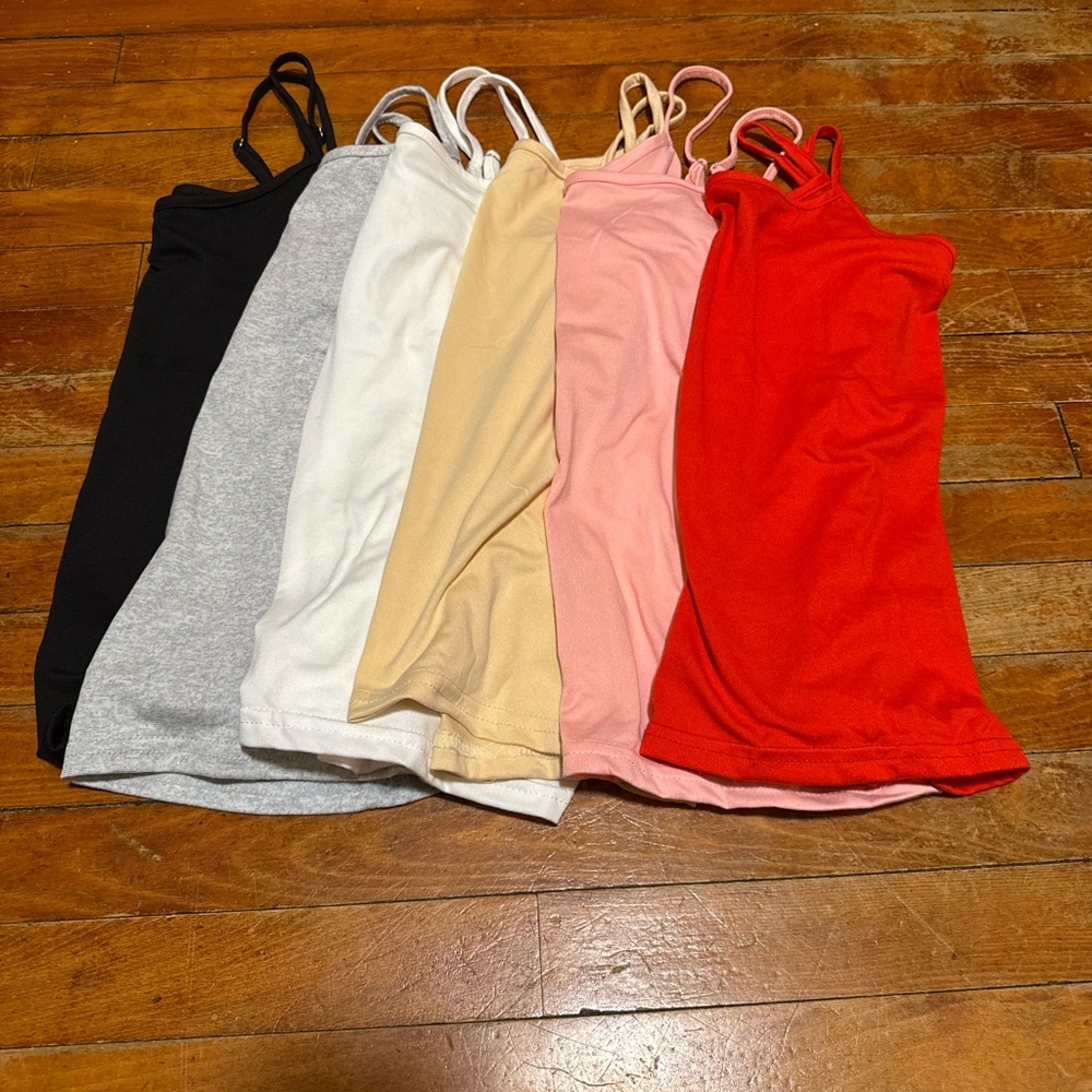 Set of 6 Colorful Tank Tops